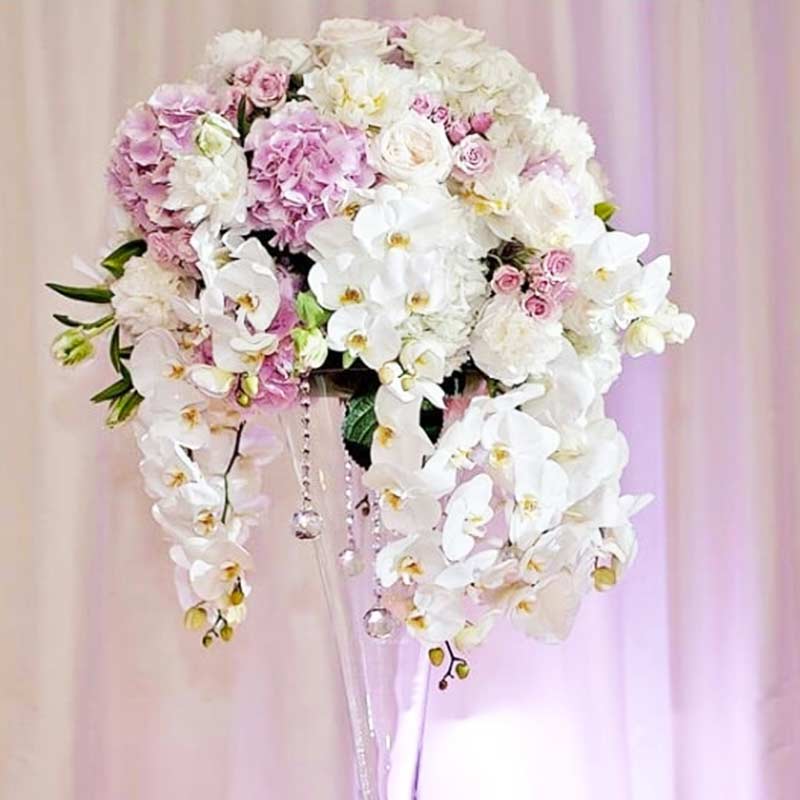 Wedding reception floral arrangements